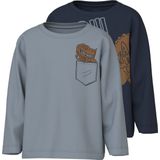 NAME IT - NMMVILASSE 2P - Lange Mouwen Shirts - Jongens - Regular Fit