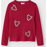 Gebreide Trui - Loose Fit - Ronde Hals - Lange Mouwen - Pailletten