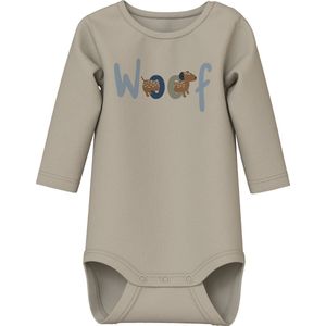 Name It Body set l/s - NbmVroels - Iceland Fossil/Rubber - Name It - 62 - Romper L/S