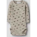 Name It Romper l/s - NbmNooter - IJslands fossiel - Name It - 50 - Romper L/S