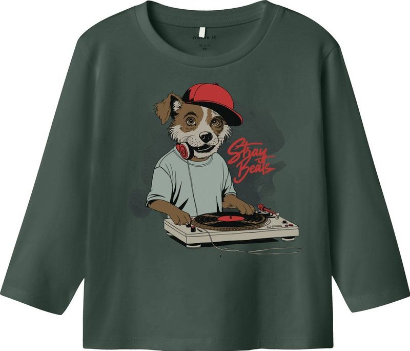 Name It - NMMNOVA LS NREG TOP BOX - T-shirt - Garden Topiary - Lange Mouwen - Regular Fit - Jersey