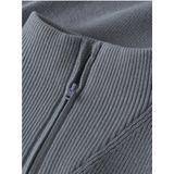 Gebreide Trui - Halve Rits - Hoge Hals - Lange Mouwen - Regular Fit