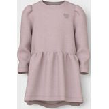 NAME IT - NMFVIMA LS SWE DRESS - Jurk - Bruin - Lange Mouwen - Regular Fit