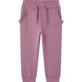 Joggingbroek - Regular Fit - Geborstelde Sweatstof - Zacht - Zijden Zakken - Verstelbare Taille - Ruches