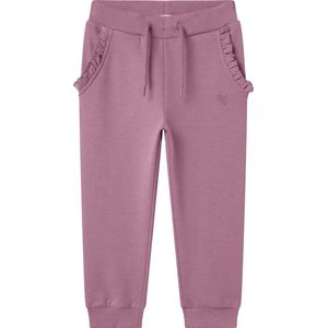 Joggingbroek - Regular Fit - Geborstelde Sweatstof - Zacht - Zijden Zakken - Verstelbare Taille - Ruches