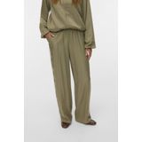 Vero Moda - Vmvina Detail HW Straight Pants - Groen - Lange Broek