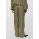 Vero Moda - Vmvina Detail HW Straight Pants - Groen - Lange Broek