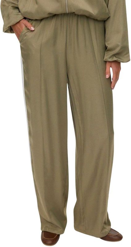 Vero Moda - Vmvina Detail HW Straight Pants - Groen - Lange Broek