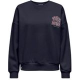 Only Trui Onlrillo L/s Boxy O-neck Cs Swt 15364745 Night Sky/touchdown Dames Maat - XS