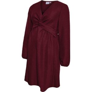 Mlregitse - Zwangerschapsjurk - V-Hals - Kort - Lange Ballonmouwen - Regular Fit