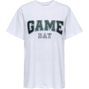 ONLY - ONLRIKKA SATIN PRINT TOP BOX CS JRS - T-shirt - Meisjes