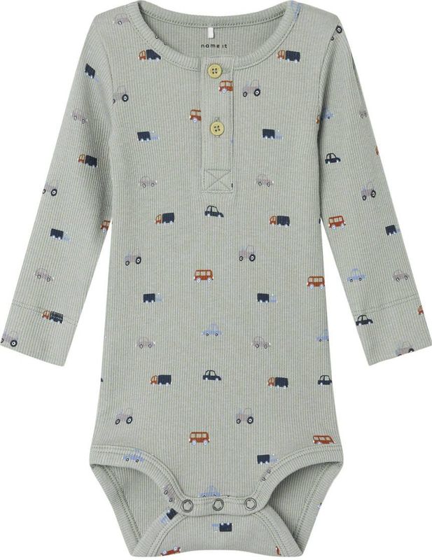 NAME IT - Romper - Lange Mouwen - Ronde Hals - Katoen en Elastaan