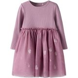 NAME IT - Jurk - A-lijn - Hartjesprint - Lange Mouwen