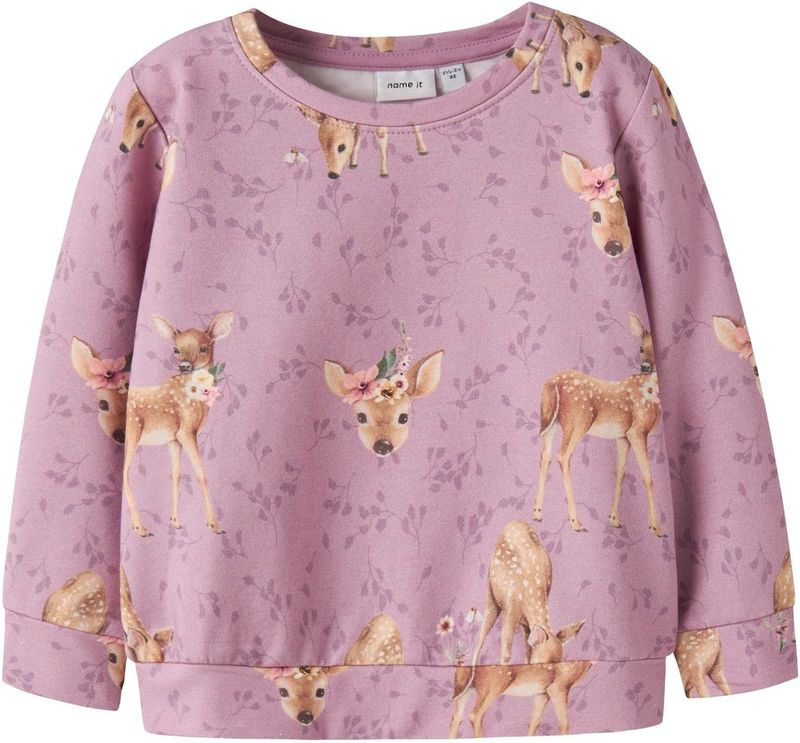 NAME IT MINI - Bambi - Sweater - Roze