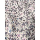 NAME IT MINI - Flared Broek - Ecru Melange met Paarse Kleur