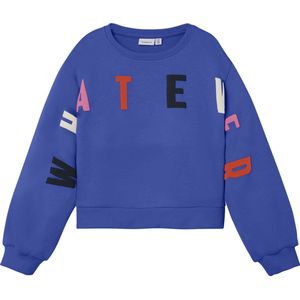 NAME IT - NKFPLILJE LS SHORT LOOSE SWEAT BRU - Sweatshirt - Meisjes - Lange Mouwen