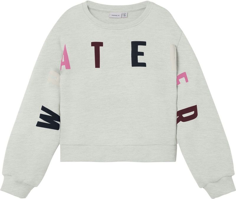 NAME IT - NKFPLILJE LS SHORT LOOSE SWEAT BRU - Meisjes - Sweatshirt