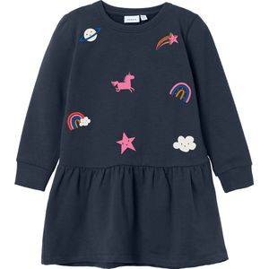NAME IT - Jurk - A-lijn - Zacht Katoen - Lange Mouwen