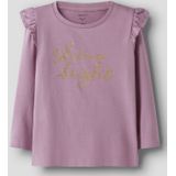 Biologisch Katoen - Top - Lange Mouwen - Glitterprint - Regular Fit