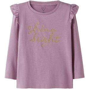 Biologisch Katoen - Top - Lange Mouwen - Glitterprint - Regular Fit