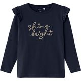 Biologisch Katoen - Top - Lange Mouwen - Glitterprint - Regular Fit