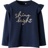 Biologisch Katoen - Top - Lange Mouwen - Glitterprint - Regular Fit