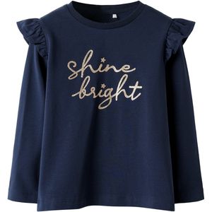 Biologisch Katoen - Top - Lange Mouwen - Glitterprint - Regular Fit