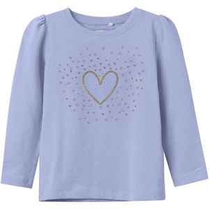 NAME IT MINI - Longsleeve - Lichtblauw - Met Glitter