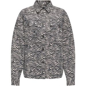 Jacqueline de Yong - Jdyray Shacket - Damesjas - Ultimate Gray/Black Zebra