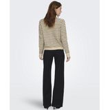 ONLY Gebreid vest 'ONLCHESTER'  beige / zwart