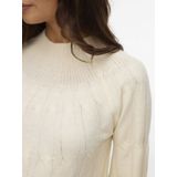 VERO MODA MATERNITY zwangerschaps trui ecru gebreid