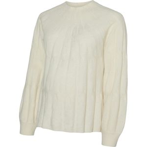 VERO MODA MATERNITY zwangerschaps trui ecru gebreid