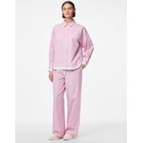 Pcfamma - Hw Straight Broek - Blauw - Elastische Taille - Straight Fit