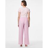 Pcfamma - Hw Straight Broek - Blauw - Elastische Taille - Straight Fit