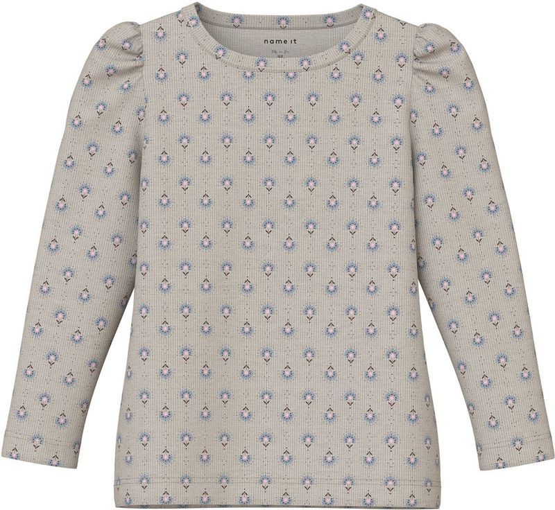 Top - Regular Fit - Lange Mouwen - Ribgebreid - All-over Print