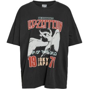 NOISY MAY Curve T-shirt antraciet