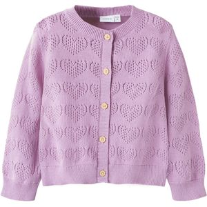 Gebreid Vest - Lange Mouwen - Knoopsluiting