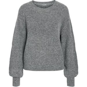 NOISY MAY - NMNOLA - Pullover - Grijs Melange - Fijn Gebreid