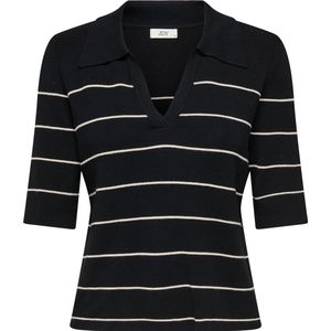 Jdybloom - Gebreide Pullover - Knit Fit - Overhemd Kraag - 2/4 Mouwen