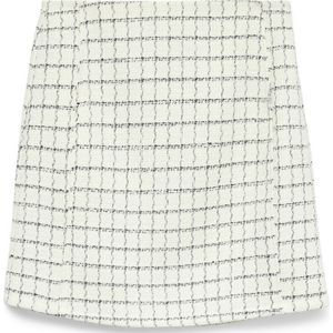 Vero Moda - Vmmiranda Short Boucle Skirt - Rok - Bright White/Black