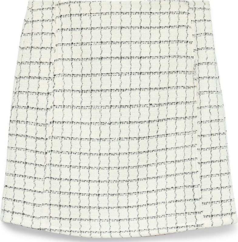 Vero Moda - Vmmiranda Short Boucle Skirt - Rok - Bright White/Black