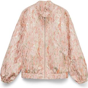Vero Moda - Vmbarbara Ls Jaquard Bomber Exp - Jas - Apricot Blush/gold