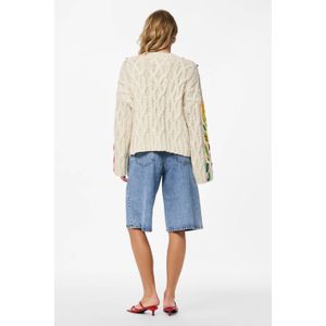 PIECES - Gebreide Trui - Ecru