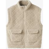 NAME IT - NKFNILA TEDDY - Vest - Meisjes - Lichtgewicht - O-hals - Lange Mouwen - Ritssluiting