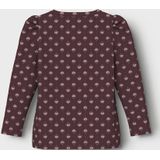 Top - Ribgebreid - Regular Fit - Lange Mouwen - All-over Print