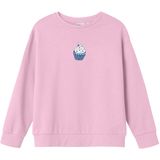 NAME IT KIDS - Sweater - Roze - 100% Katoen - Ronde Hals - Lange Mouwen