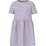 Ribgebreid Jurk - Jurk - Korte Mouwen - Regular Fit