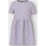 Ribgebreid Jurk - Jurk - Korte Mouwen - Regular Fit