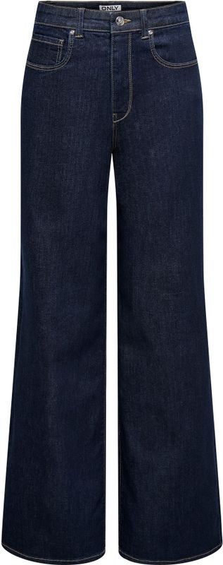 ONLY - ONLHOPE - Jeans - Donkerblauw - Wide Leg - High Waist