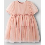 NAME IT - NMFLIBERTY SS TULLE DRESS - Meisjesjurk - Korte Mouwen - Regular Fit